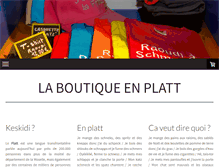 Tablet Screenshot of boutiqueenplatt.com